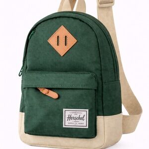 Herschel Supply Co. Green & Cream Backpack – Classic Everyday Daypack